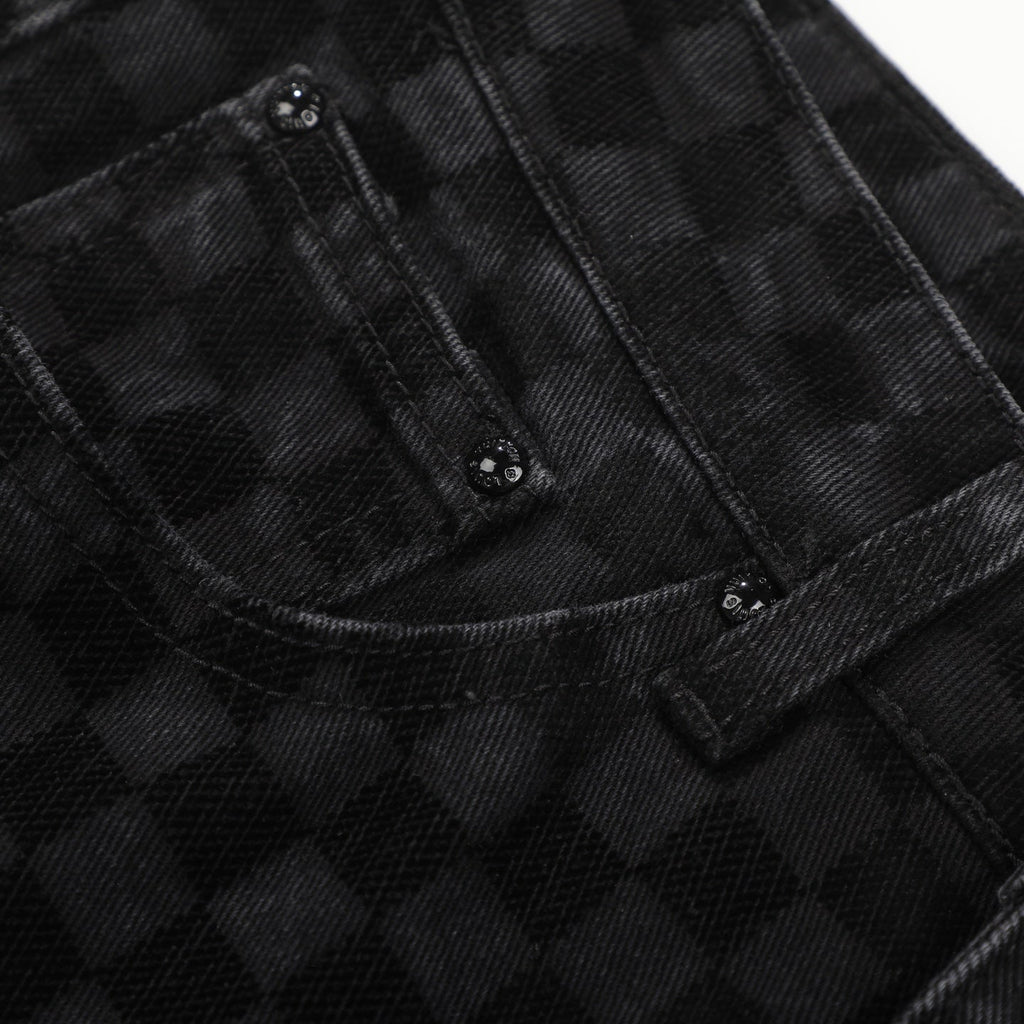 LV BLACK DENIM JEANS 34 X 32 Louis Vuitton men's Damier