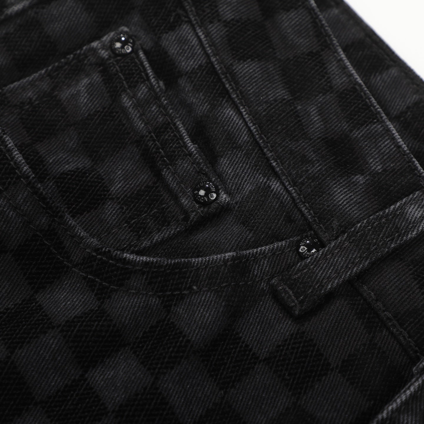 LV BLACK DENIM JEANS 34 X 32 Louis Vuitton men's Damier