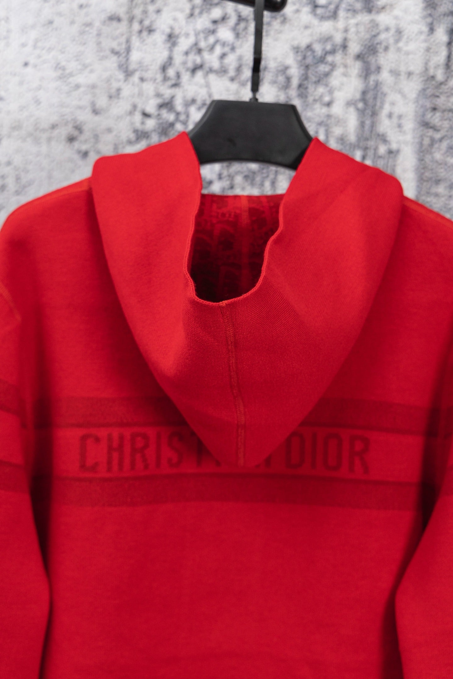 Red Reversible Christian Dior logo zip up hoodie Unisex L men's