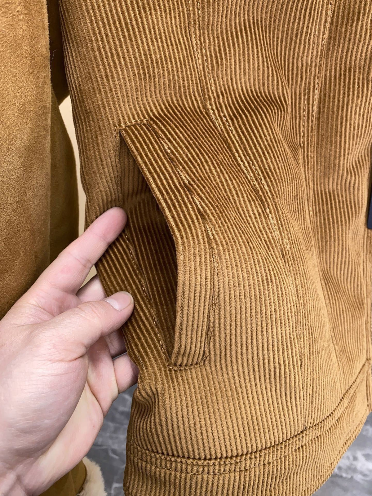 LV Pilot Shearling Jacket Coat lambs wool Men's Unisex