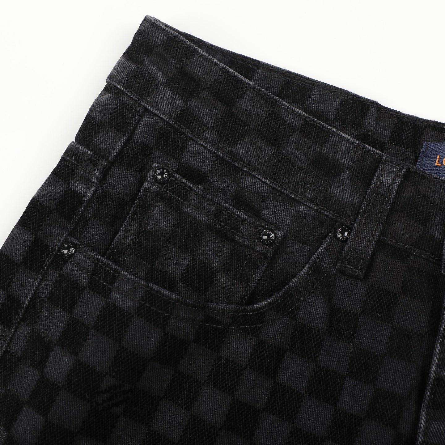 LV BLACK DENIM JEANS 34 X 32 Louis Vuitton men's Damier