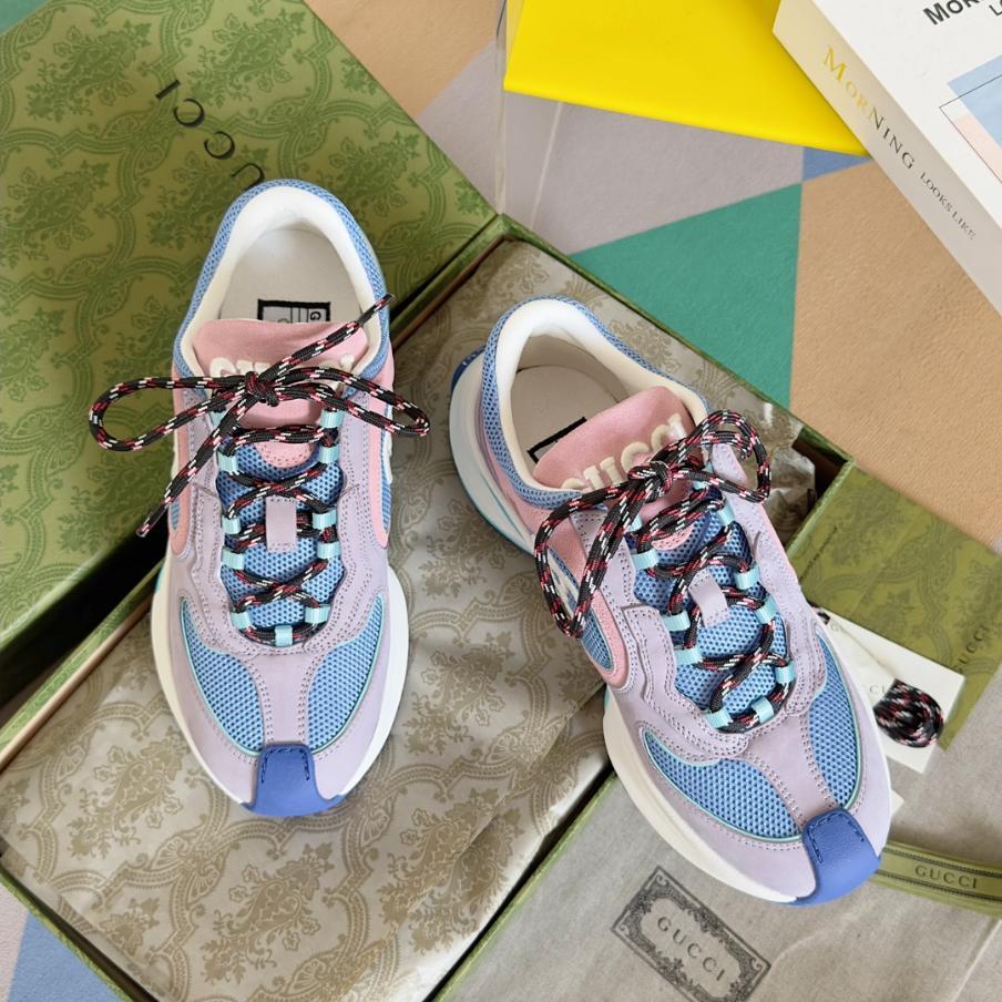 Gucci ladies trainers sneakers blue pink 41 43 tennis shoes running