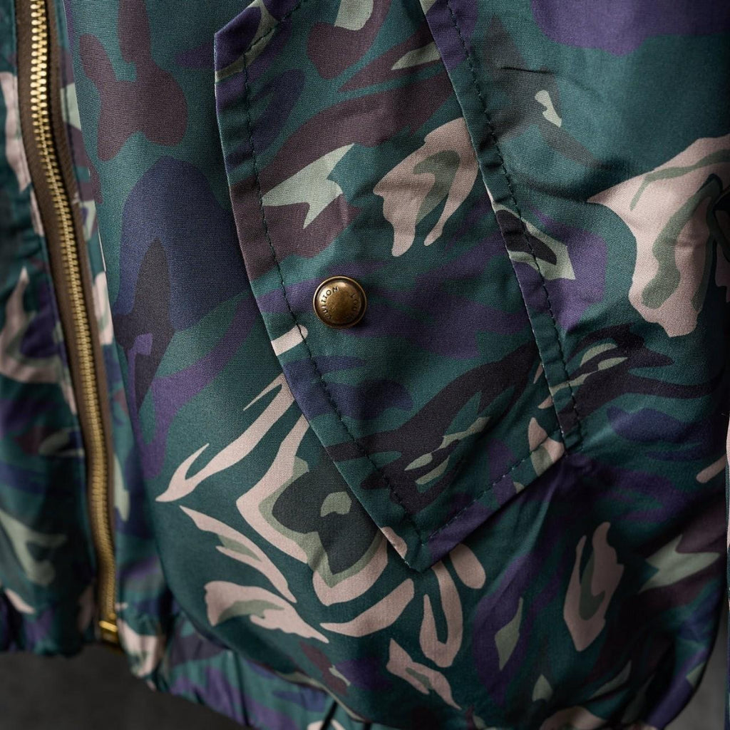 LV/Louis Vuitton Camouflage Monogram Logo Reversible Jacket Men's MED