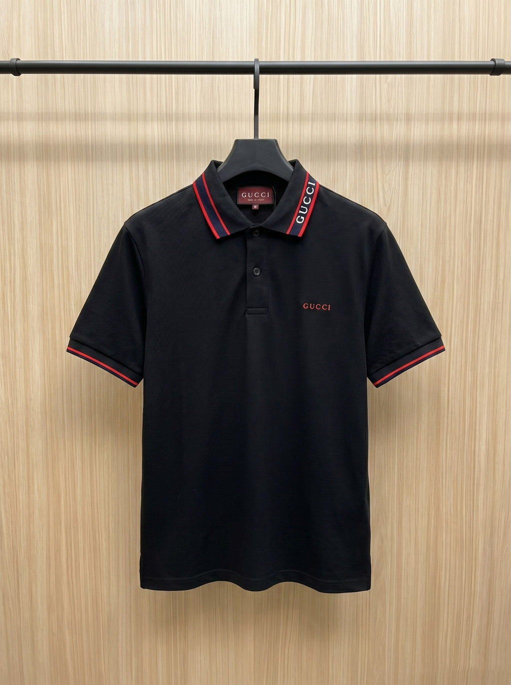 Gucci Embroidered Collar Polo Shirt Men’s