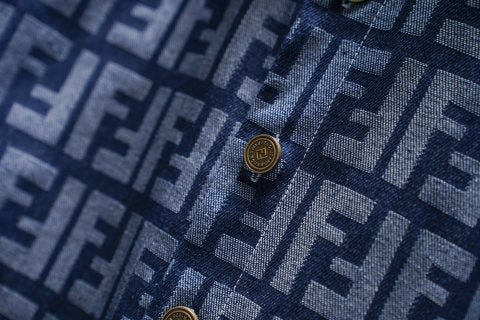 Fendi Denim Shirt Jacket Men's Shacket button-up