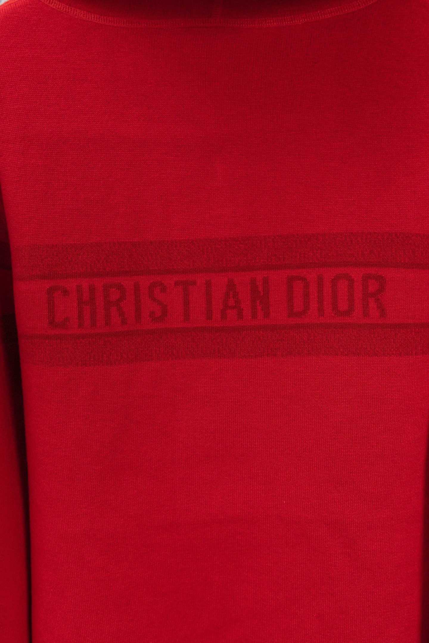 Red Reversible Christian Dior logo zip up hoodie Unisex L men's