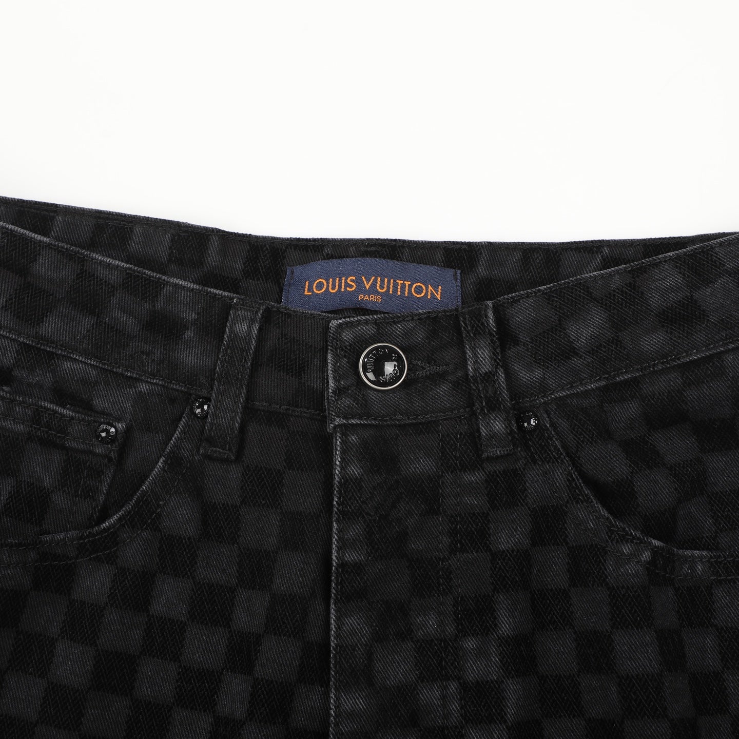 LV BLACK DENIM JEANS 34 X 32 Louis Vuitton men's Damier