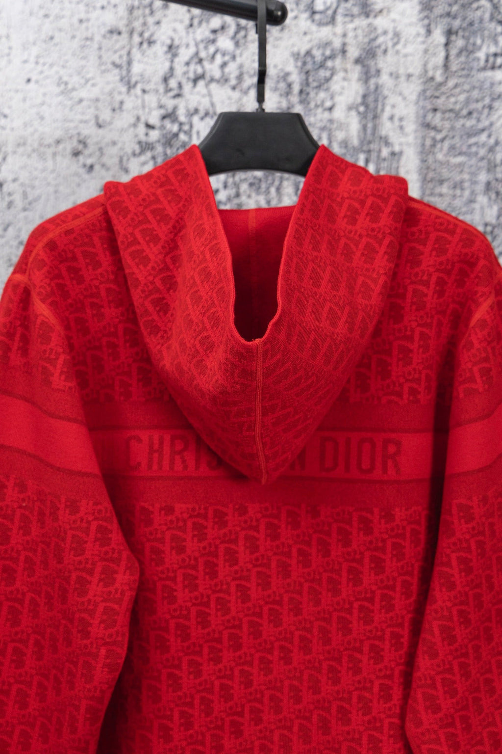 Red Reversible Christian Dior logo zip up hoodie Unisex L men's