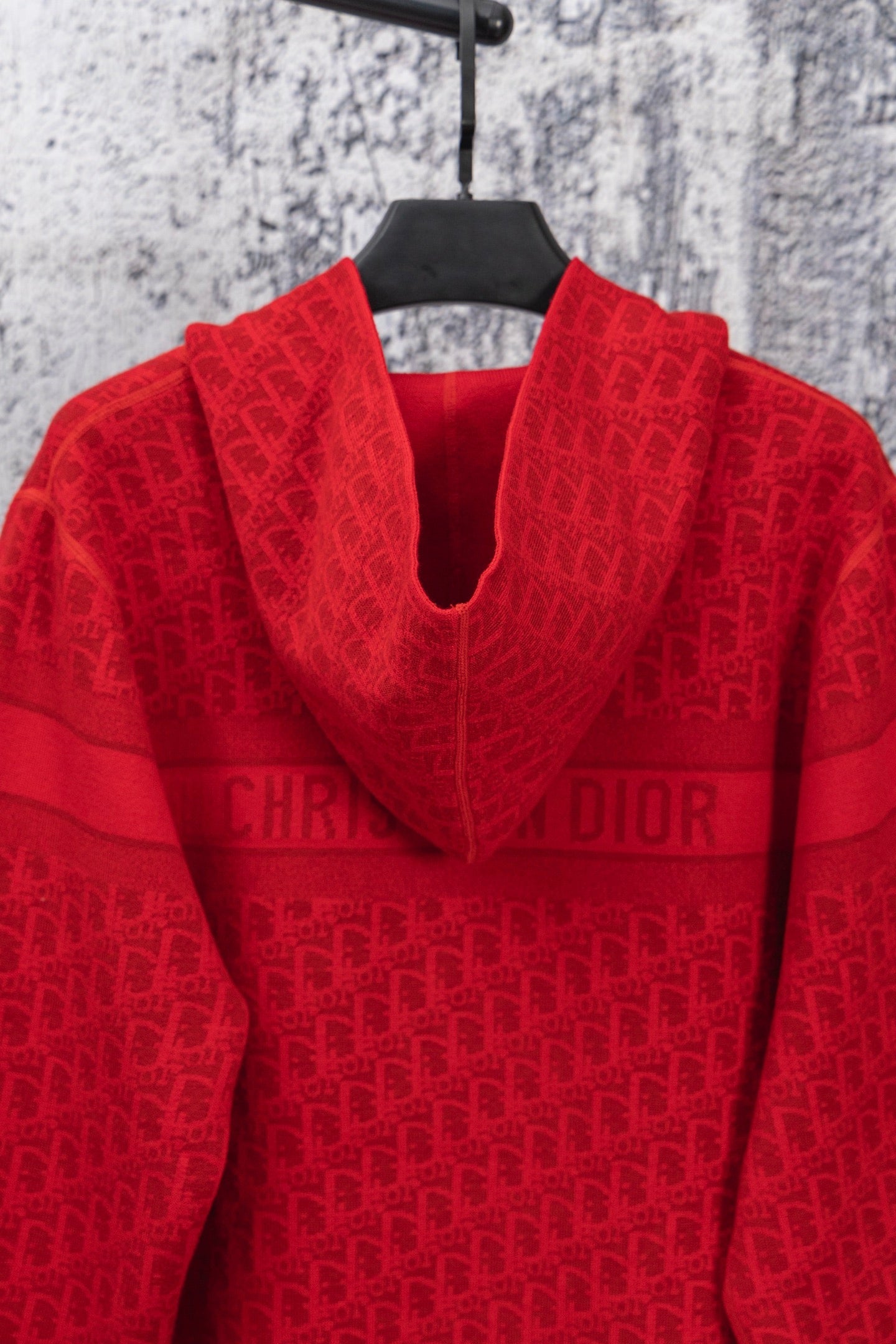 Red Reversible Christian Dior logo zip up hoodie Unisex L men's