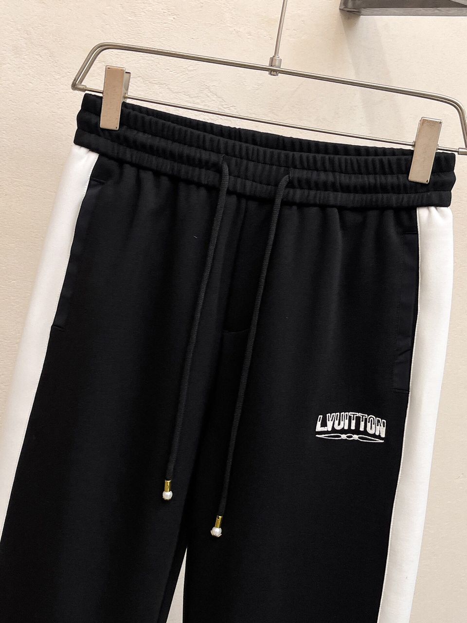 LV tracksuit jacket pants men's black white Size-XL