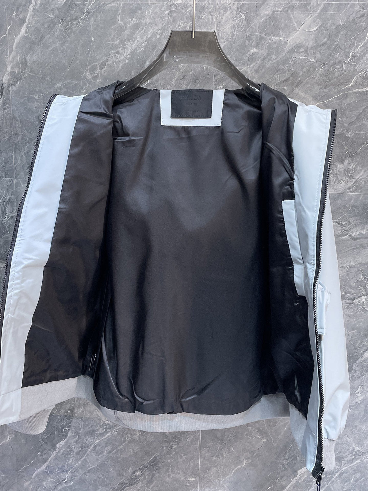 Prada Jacket unisex Men's ladies white coat logo