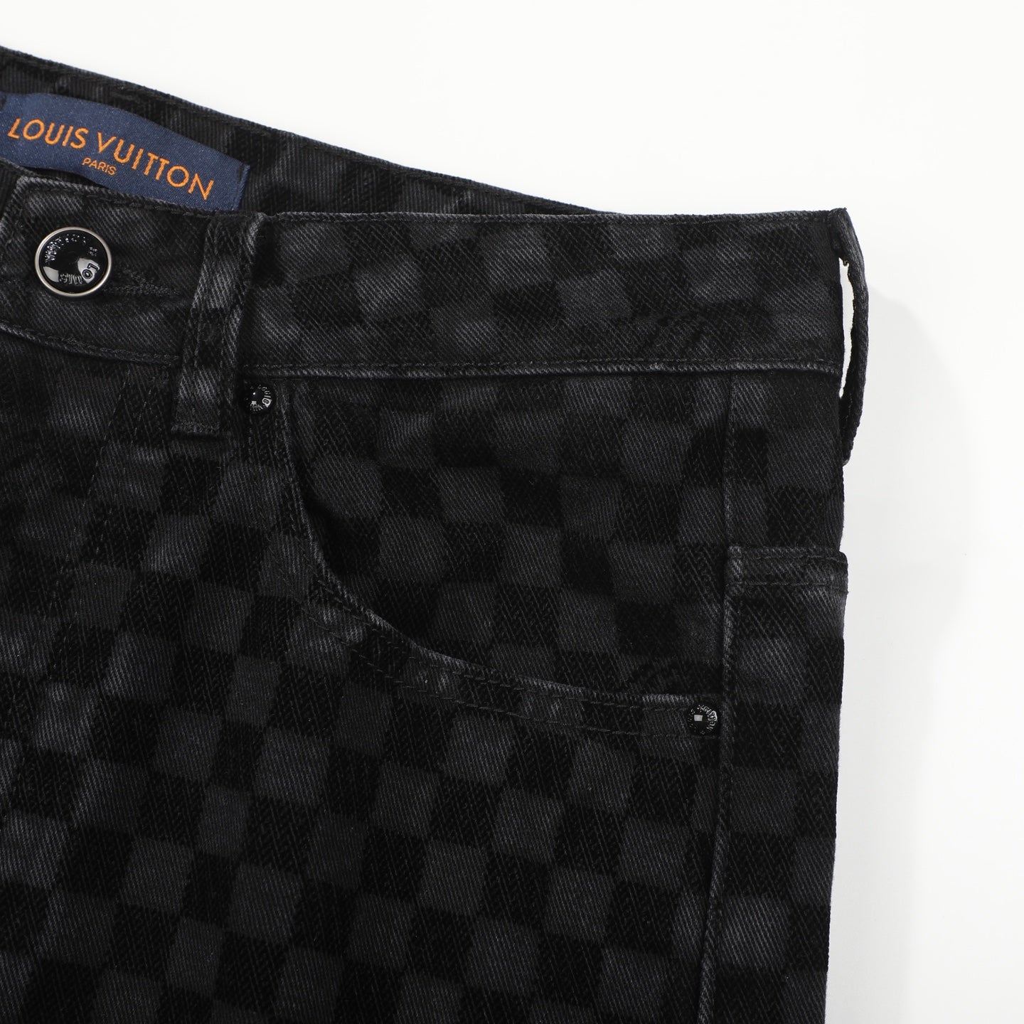 LV BLACK DENIM JEANS 34 X 32 Louis Vuitton men's Damier