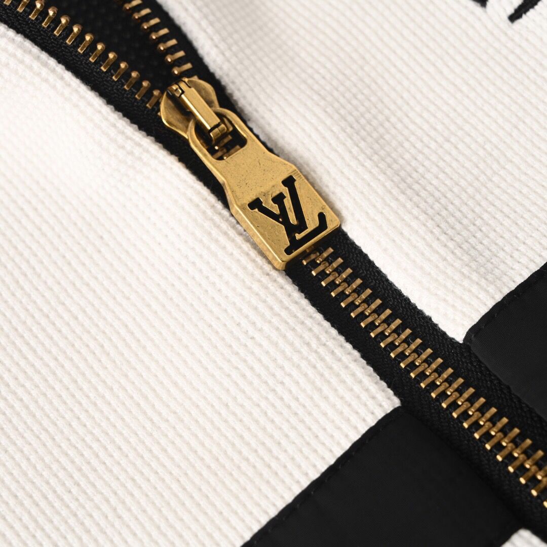 LV tracksuit jacket pants men's black white Size-XL