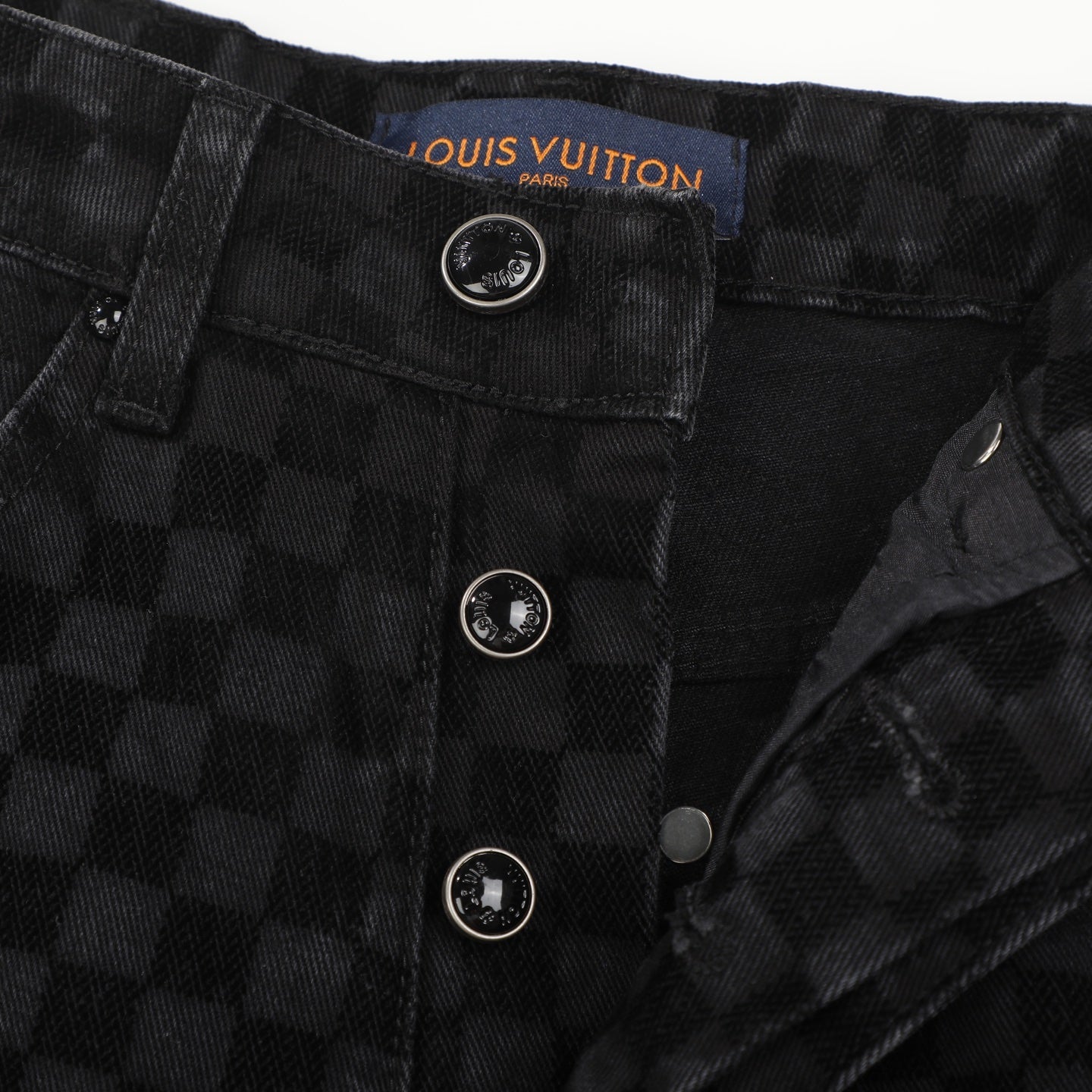 LV BLACK DENIM JEANS 34 X 32 Louis Vuitton men's Damier