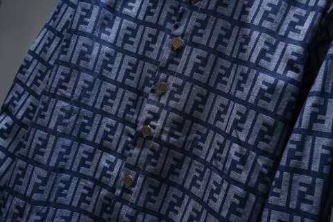 Fendi Denim Shirt Jacket Men's Shacket button-up