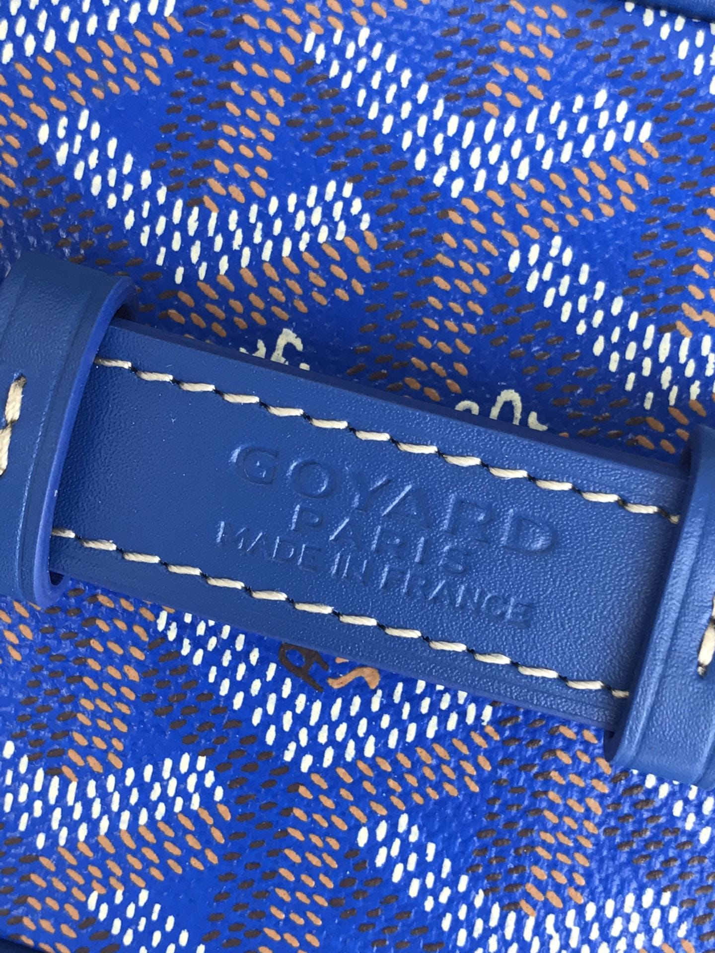 Goyard Cosmetics Bag makeup blue ladies Muse w/shoulder strap