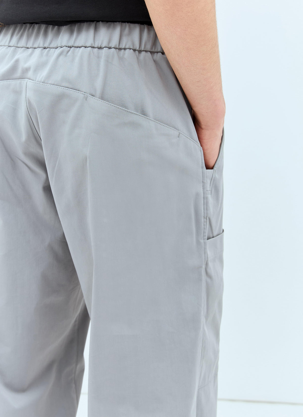 Roa Men's Climbing Pants Hiking Italy integrated belt Gray