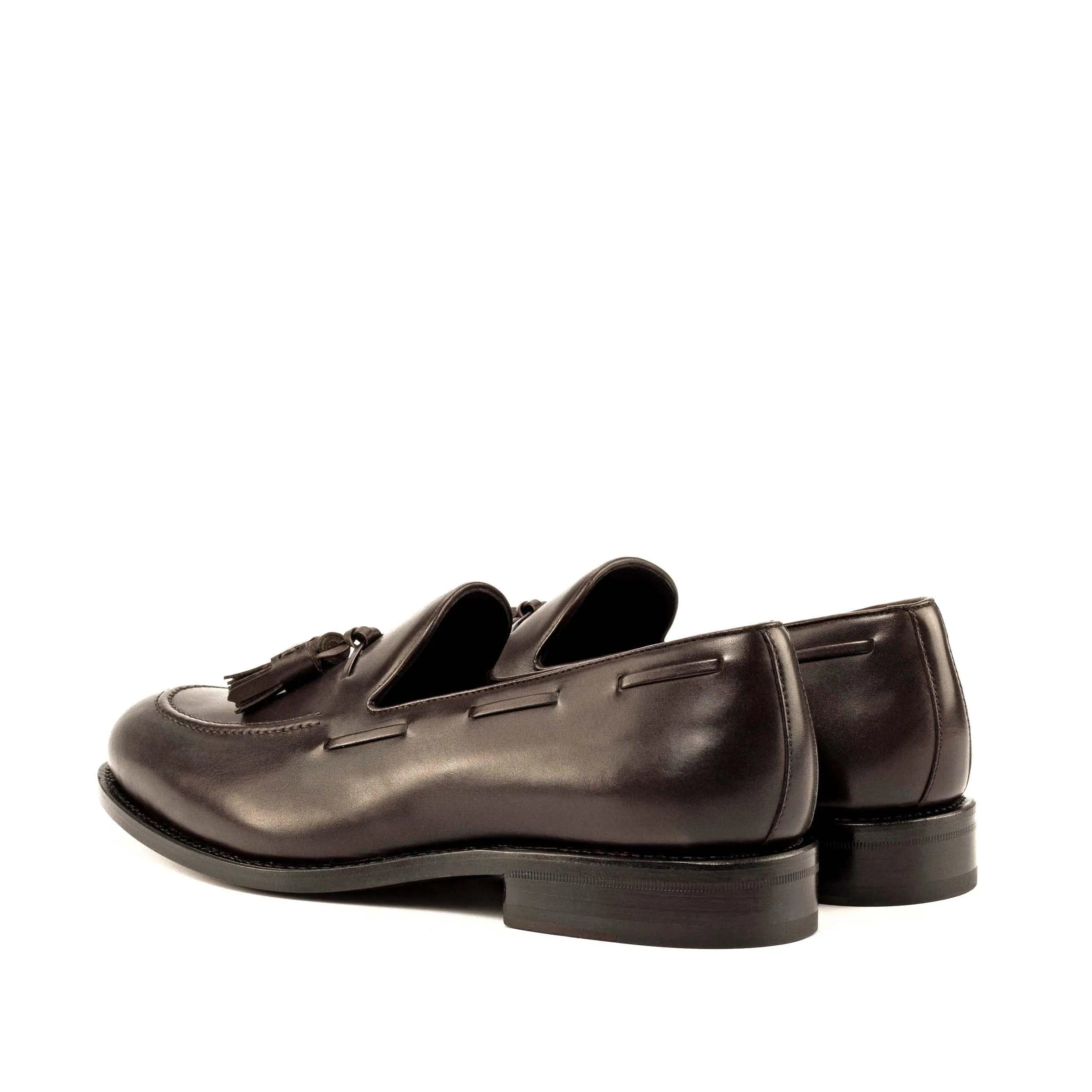 Roberto Loafers II Men's Dress Shoes Leather Que Shebley Dark Brown