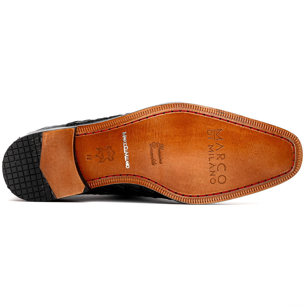 Luigi Wine men's genuine Caiman crocodile dress shoes loafers Milano