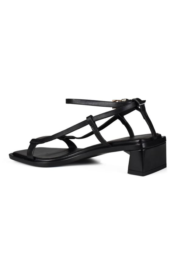 Anest Collective Ladies Linea Sandals Shoes strappy black leather ankle