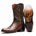 Savannah Kango Tabac men's cowboy boots pre-order Ostrich skin quill