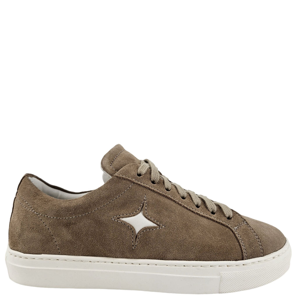 Beige Suede Sirius Star Womens Sneaker Leather Madison Maison