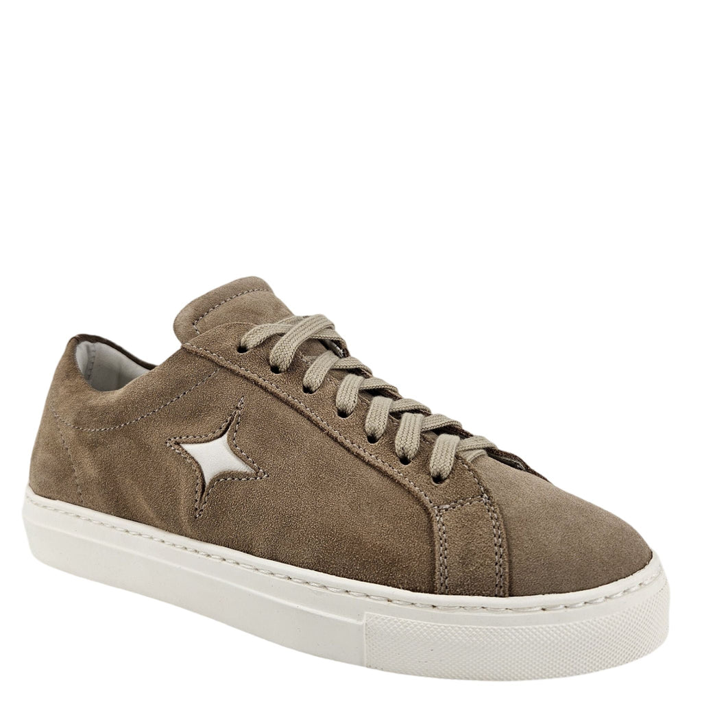 Beige Suede Sirius Star Womens Sneaker Leather Madison Maison