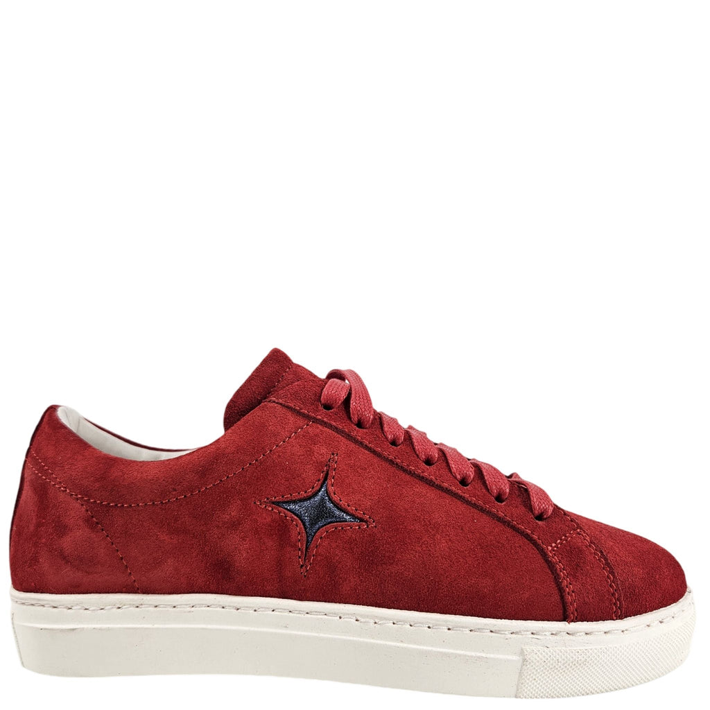Red Suede Sirius Star Womens Sneaker tennis shoes Maison leather