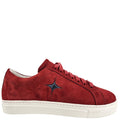 Red Suede Sirius Star Womens Sneaker tennis shoes Maison leather