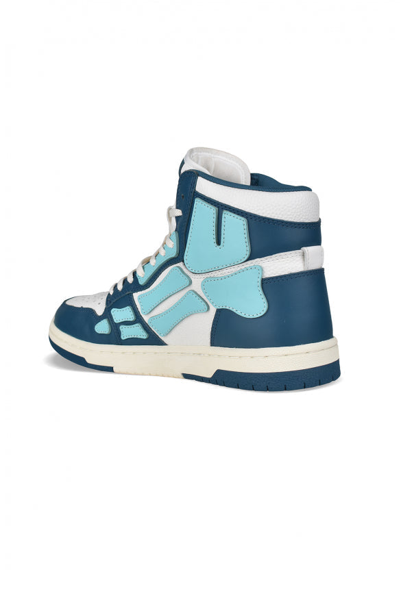 Amiri Men's Skeleton High Top Sneakers blue white shoes