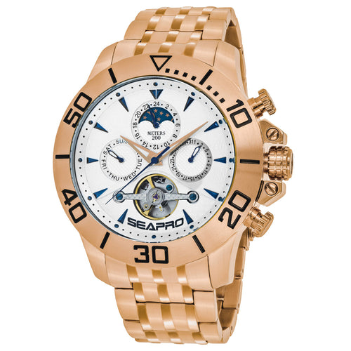 Seapro Men's Montecillo watch rose gold water resistant