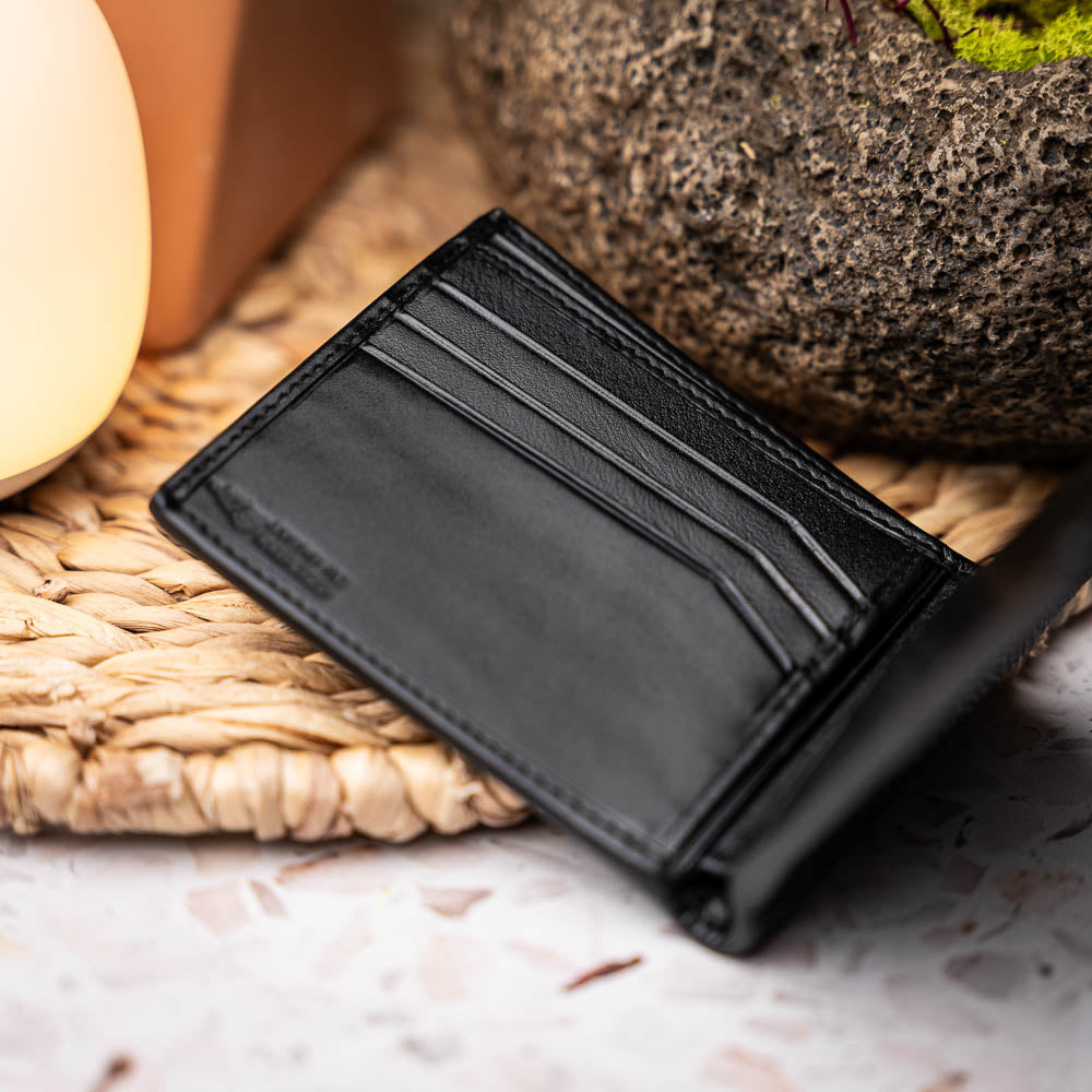 Vallo Wallet Black Marco di Milano designer genuine stingray skin