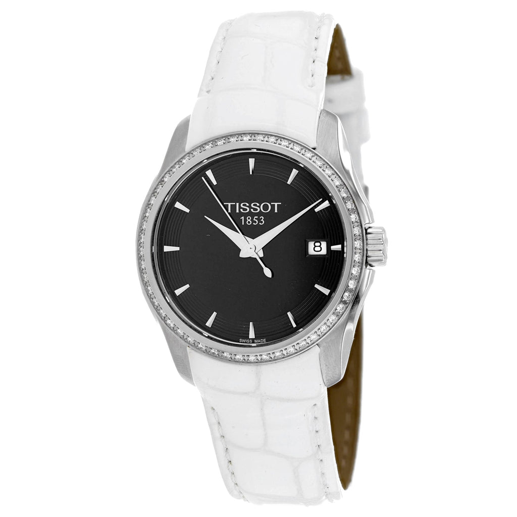 Tissot Ladies Couturier watch swiss white silver water resistant