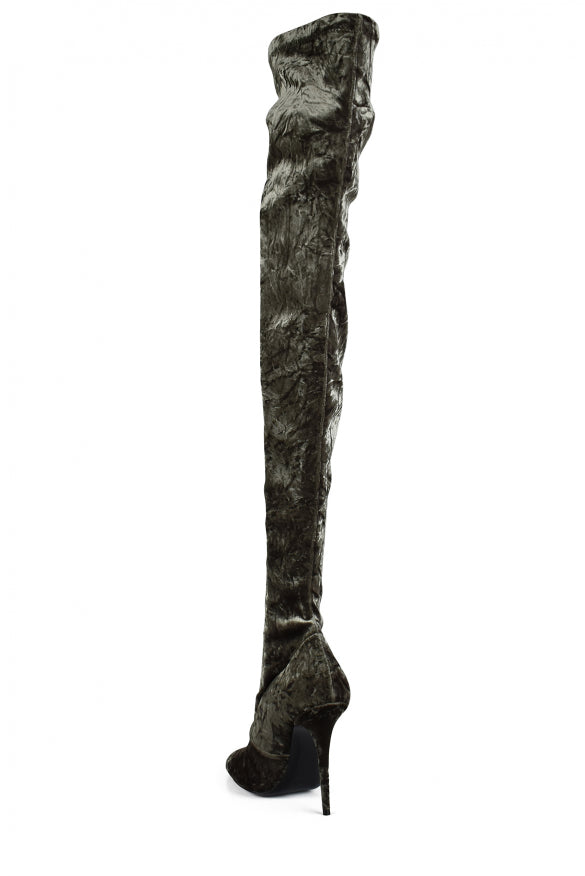 Yves Saint Laurent YSL ladies Talia Thigh-High stiletto boots heels