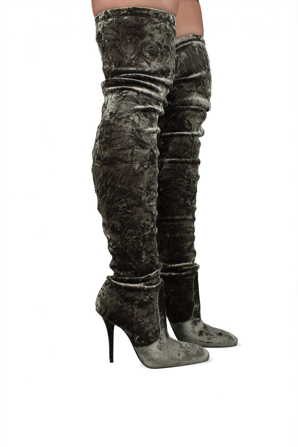Yves Saint Laurent YSL ladies Talia Thigh-High stiletto boots heels