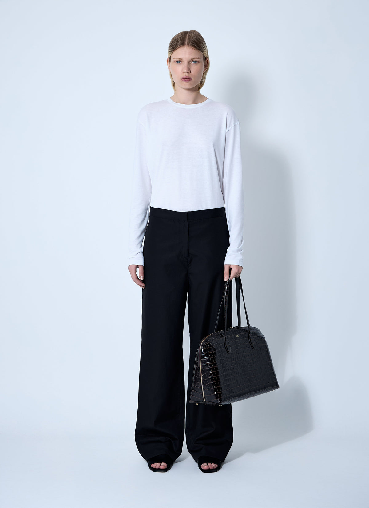 Toteme Ladies Twisted Seam Pants black slacks trousers black