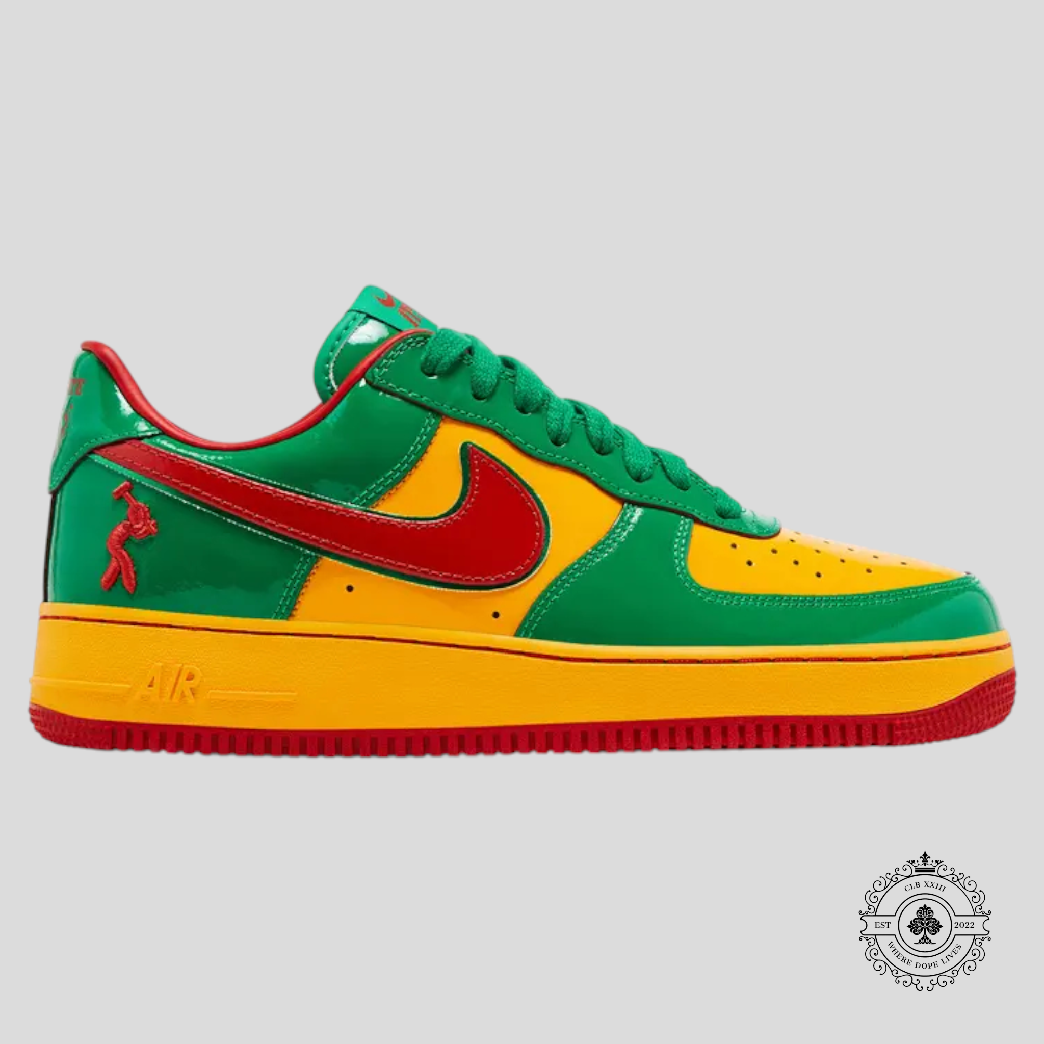 Nike Air Force 1 Low Lil Yachty Concrete Boys Lucky Green men's unisex sneaker 6