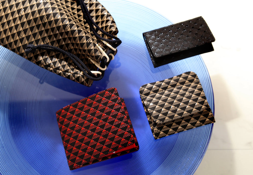 Takane Drawstring Pouch Inden Japan Deer Skin Leather Bag