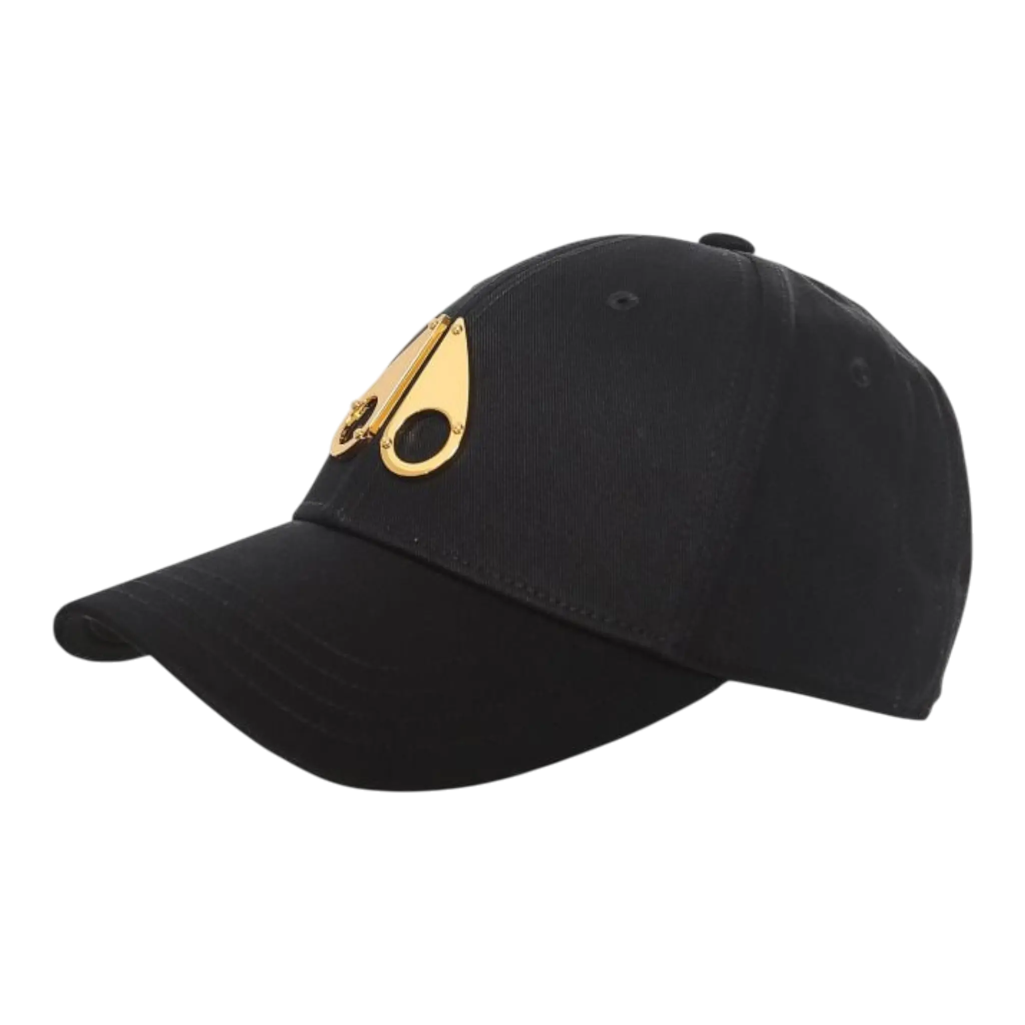 MOOSE KNUCKLES LOGO ICON MEN's Adjustable Strapback Hat BLACK/GOLD high-end