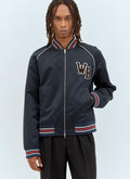 Wales Bonner Men's Marvel Bomber Jacket logo patch coat zip up
