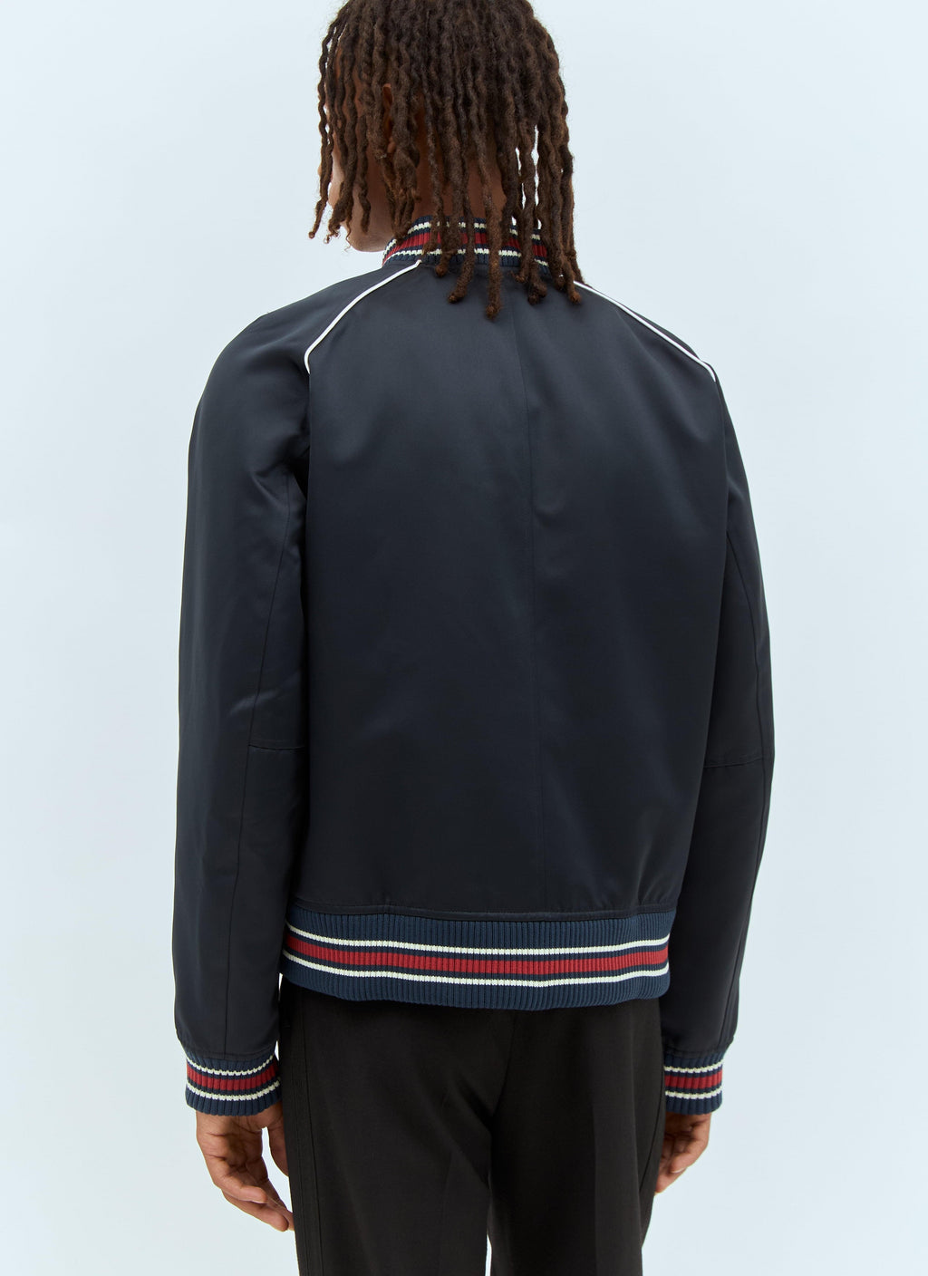 Wales Bonner Men's Marvel Bomber Jacket logo patch coat zip up