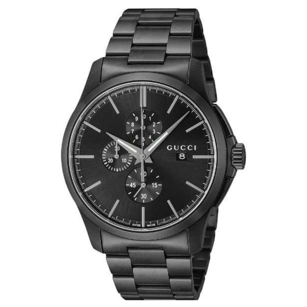 Gucci Men's Timeless wrist watch black round water resistant