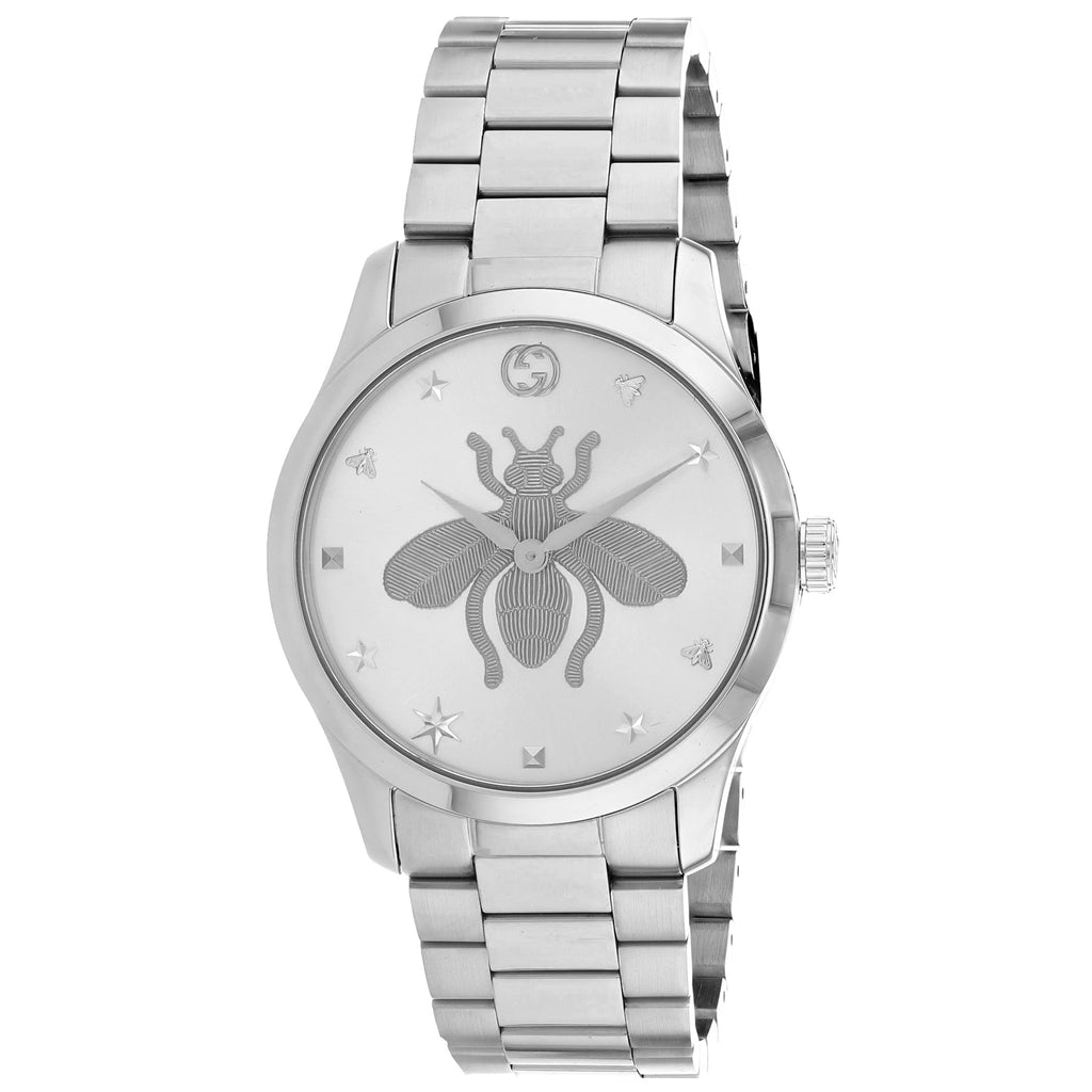 Gucci Ladies G-Timeless wrist watch silver pink