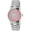 Gucci ladies G-Timeless watch silver pink