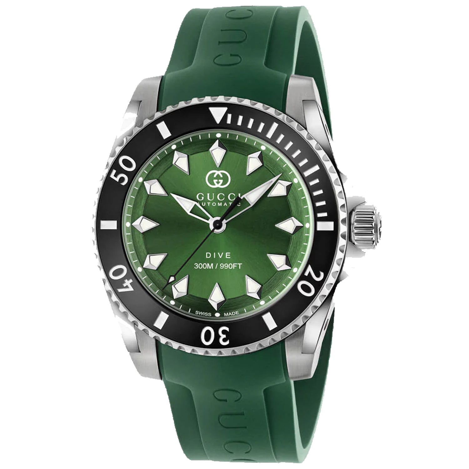 Gucci Men's Dive Watch Green Luxury Designer