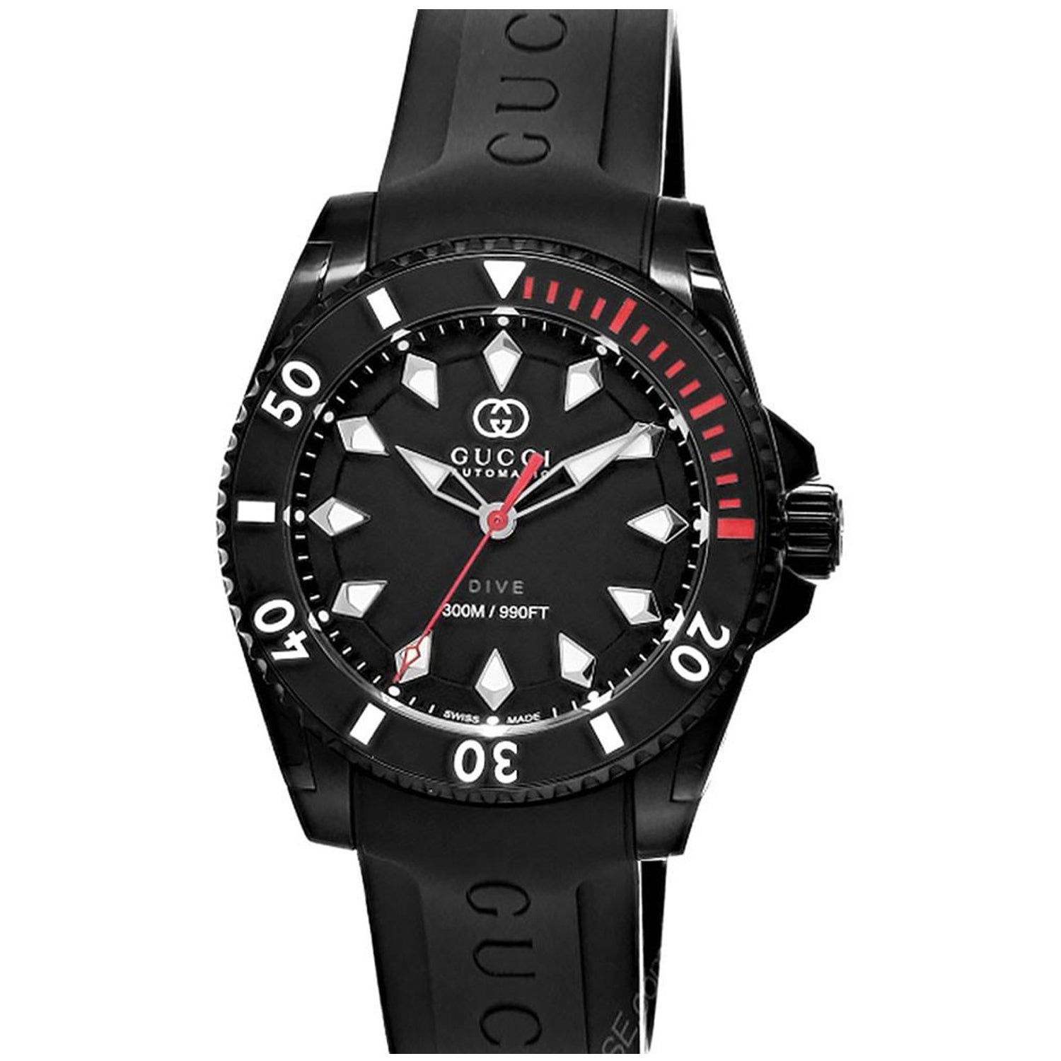 Gucci Men's Dive Watch Black Watch Luxury Designer