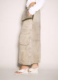 Y/Project ladies Cargo Maxi Skirt beige