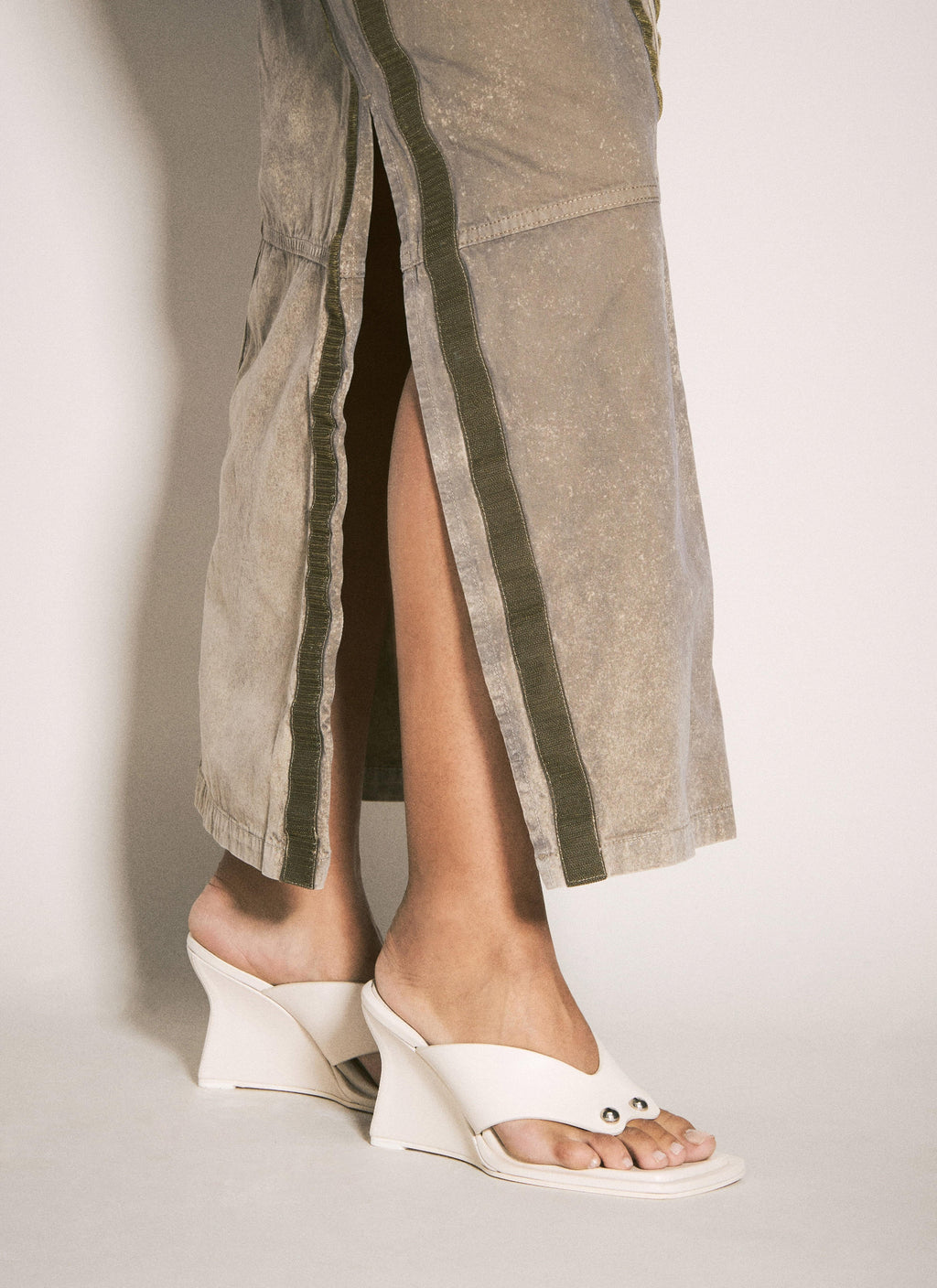 Y/Project ladies Cargo Maxi Skirt beige