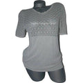 LA PERLA Italy 48 12 designer sweater filligree $380 dove gray Villa Toscana-Sweaters-La Perla-48/12-Gray-Jenifers Designer Closet
