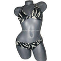 RED CARTER South Beach S swimsuit bikini sequins 2 pc-Clothes, Shoes & Accessories:Women's Clothing:Swimwear-RED CARTER-Small-Black/cream-Jenifers Designer Closet